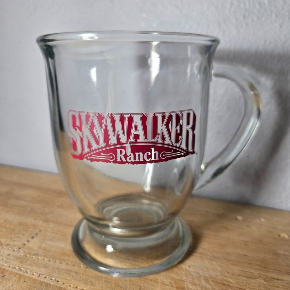 !!RARE...Skywalker Ranch Clear Glass Coffee Mug...RARE!!